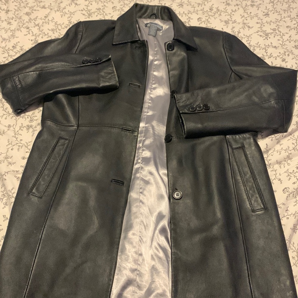 100% VINTAGE Genuine Leather Coat